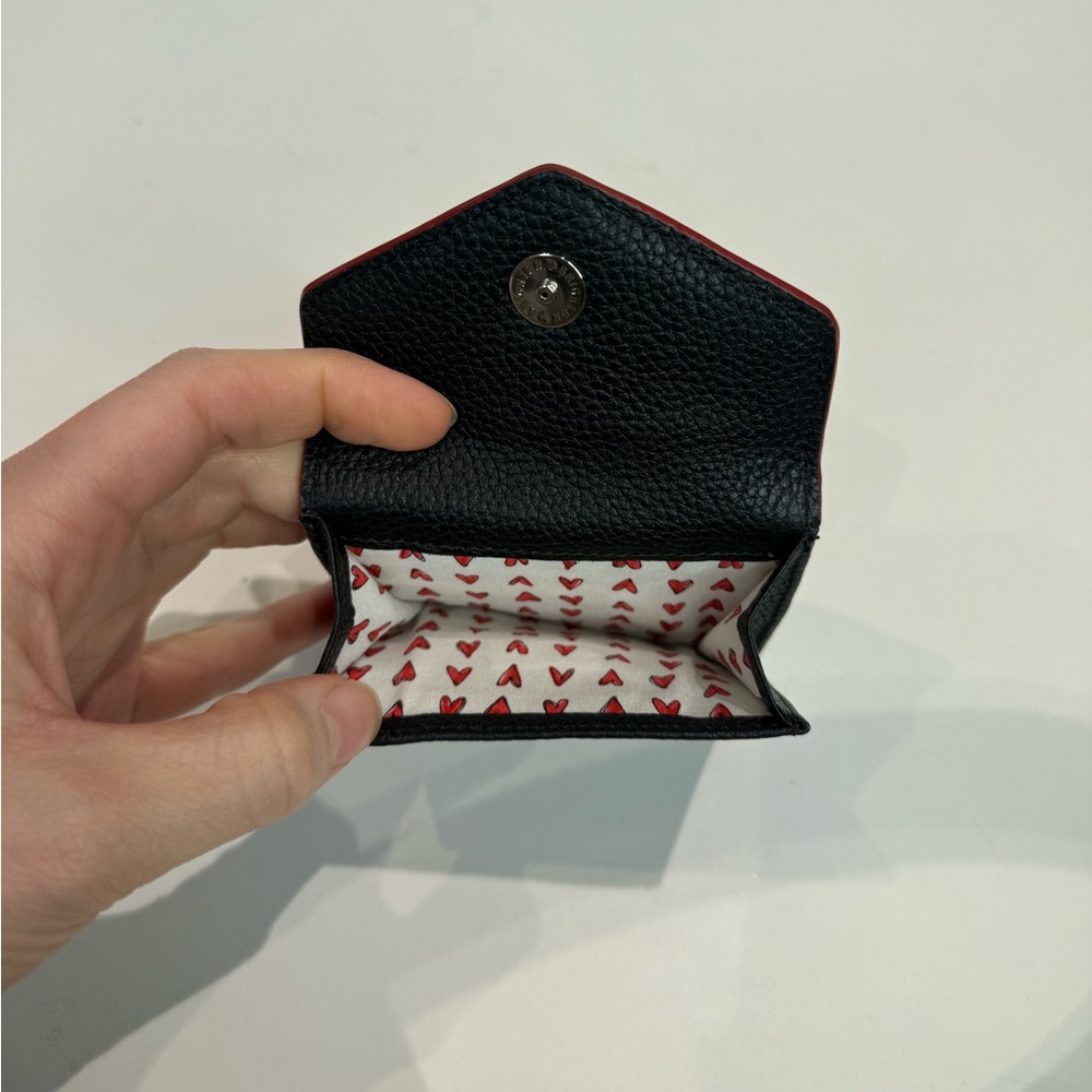 All My Lovin’ Compact Wallet Brighton Black Pebbled Leather Bifold Wallet. - Picture 4 of 7